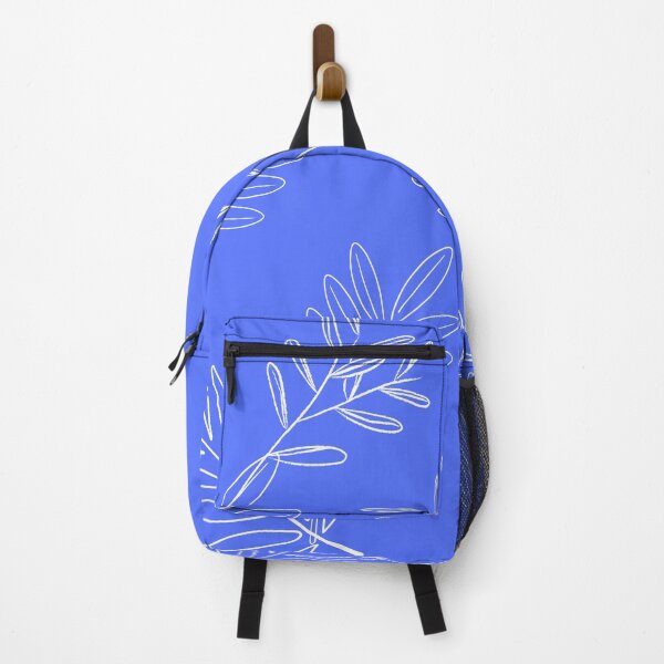 Item preview, White Leafs on a Dark Blue Background designed and sold by AJ505.