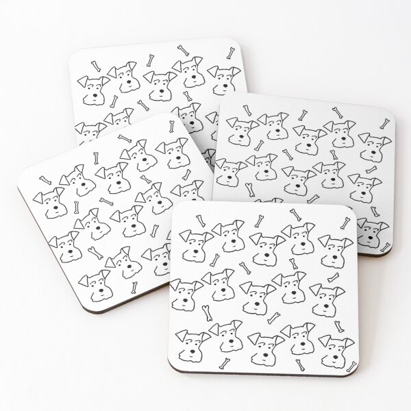 Item preview, Schnauzer and bones designed and sold by AnnabelArt.