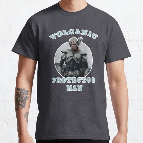 Hombre protector volcánico Camiseta clásica