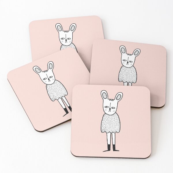 Item preview, Spotted Rabbit on Pink Background designed and sold by cosmicmouse.