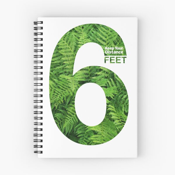 Item preview, Copy of Keep Your Distance 6 feet - green floral designed and sold by SocialShop.