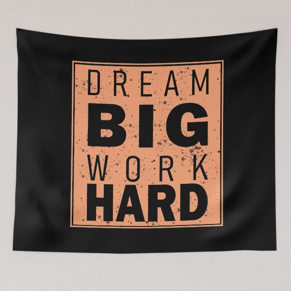 Item preview, Dream big work Hard  designed and sold by GranadaStore.