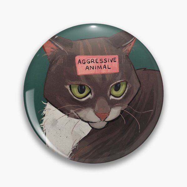 Item preview, Aggressive Animal: Daily cat drawing June 15th, 2020 designed and sold by emwheezie.