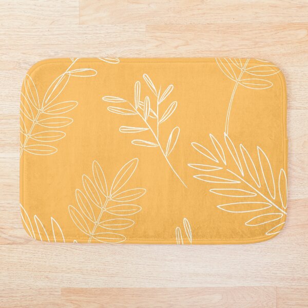 Item preview, White Leafs on a Light Orange Background  designed and sold by AJ505.
