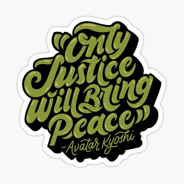 Vista previa del artículo con la obra «Sólo la justicia traerá la paz», diseñado y vendido por andrw.