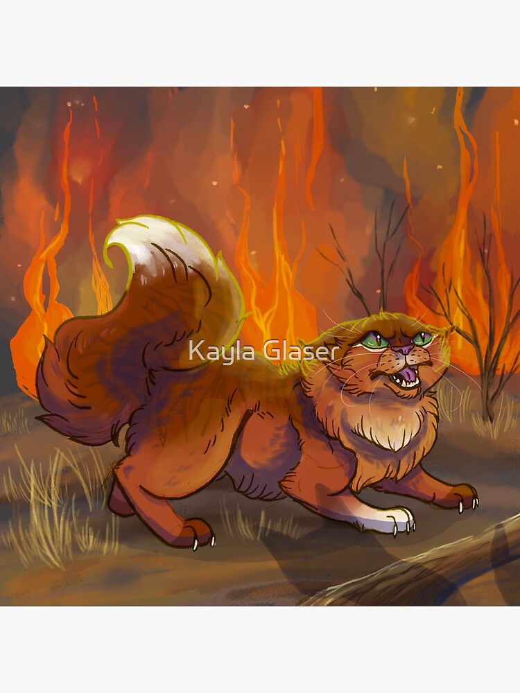 Ashfur Fire scene | Art Board Print