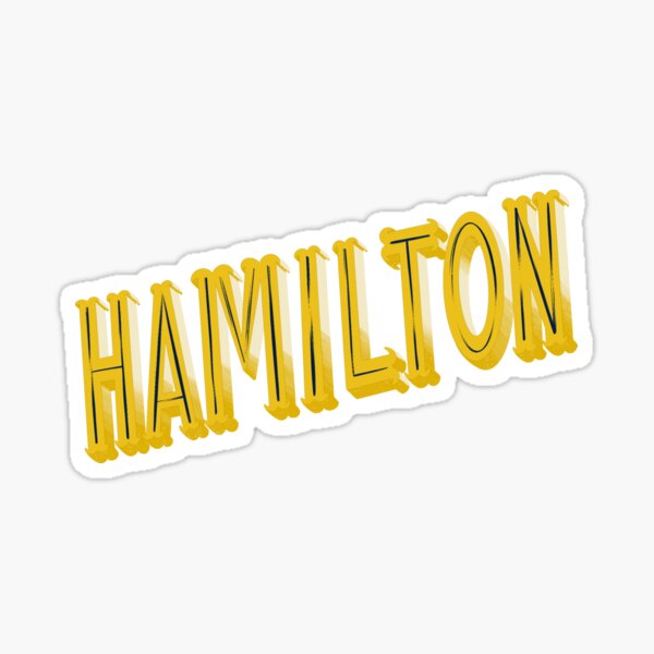 Hamilton Title Sticker