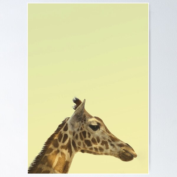 Item preview, Animal - poster - minimalist design girafa designed and sold by Tropical Blood.