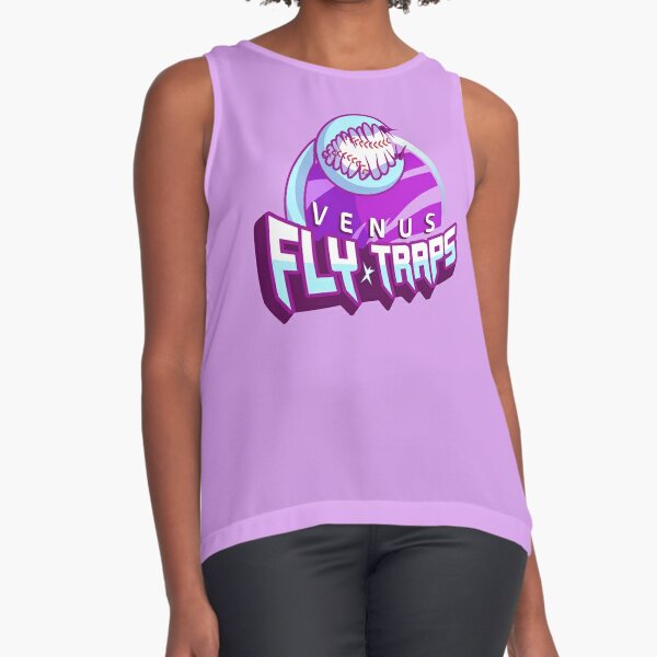 Venus Fly Traps (Purple) of the Outer Space Ball League Sleeveless Top