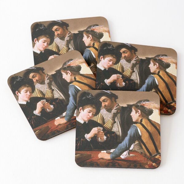 Item preview, "The Cheaters" Caravaggio 1594. designed and sold by arthistory.