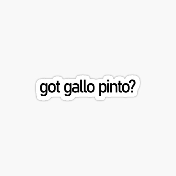 got gallo pinto costa rica Sticker