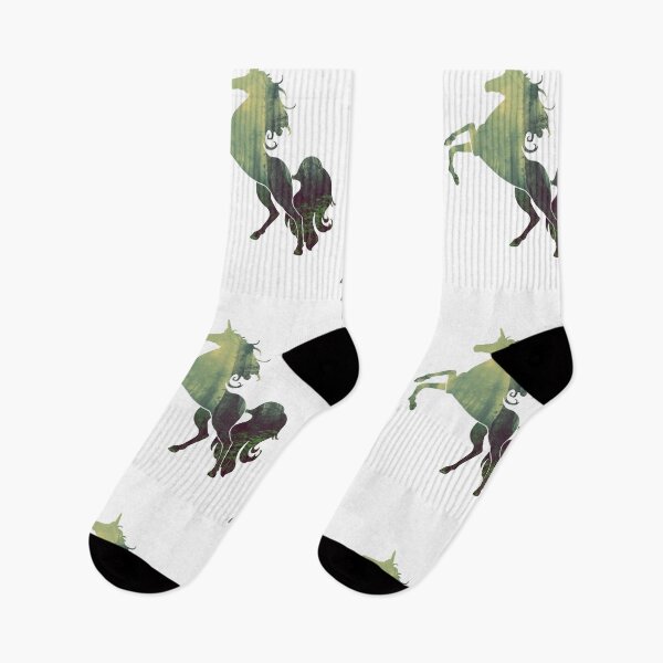 Item preview, Wanderlust Unicorn Silhouette with enchanted Forest Landscape, Trees, Mist and fog designed and sold by Kinisis.