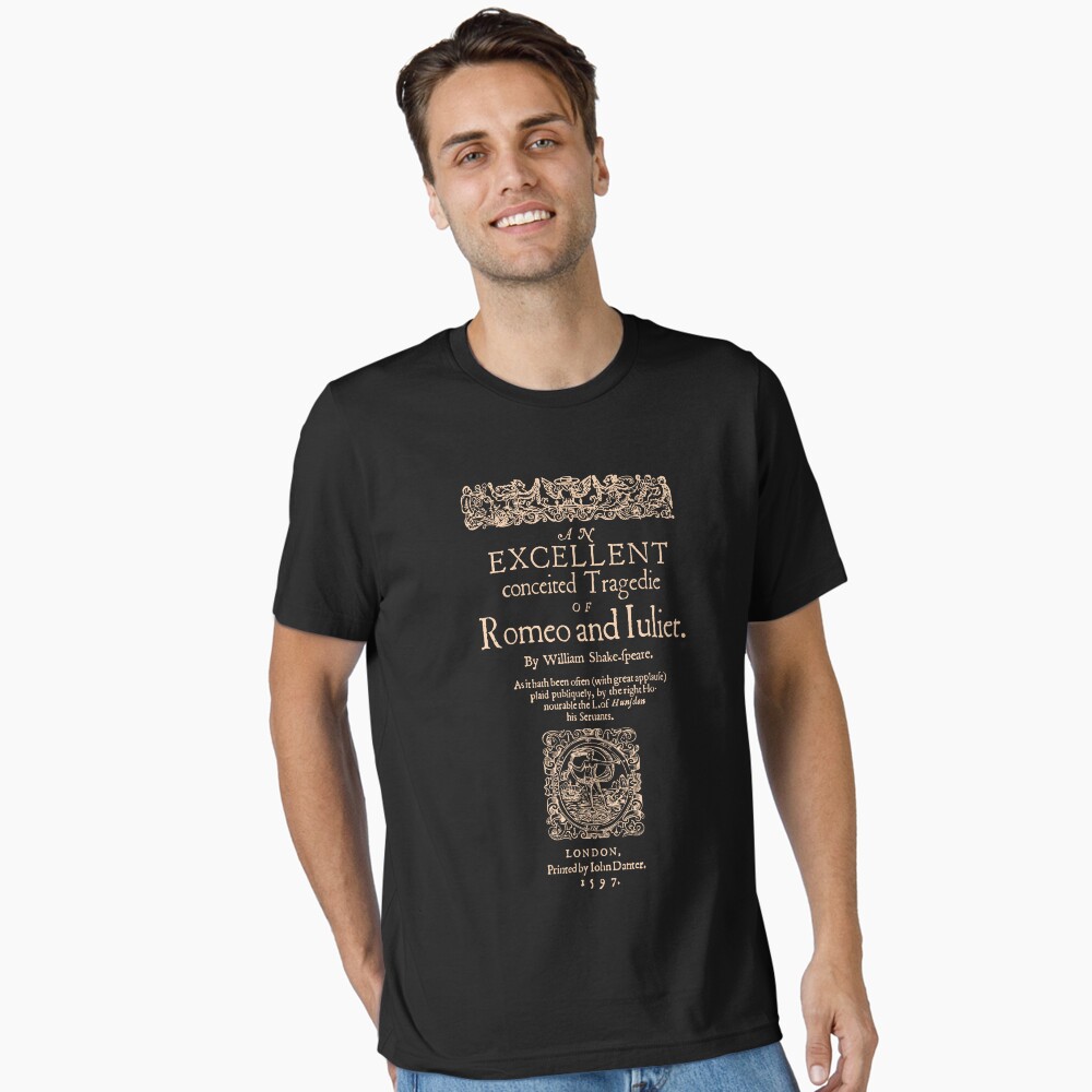 Vista previa del artículo con la obra «Camiseta esencial», diseñado y vendido por bibliotee.
