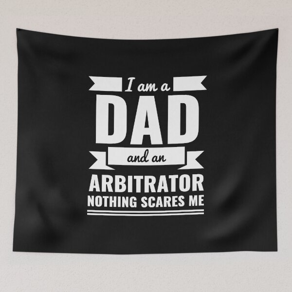 Item preview, Dad Arbitrator Nothing Scares me Dad Papa Father's Day Graduation designed and sold by losttribe.