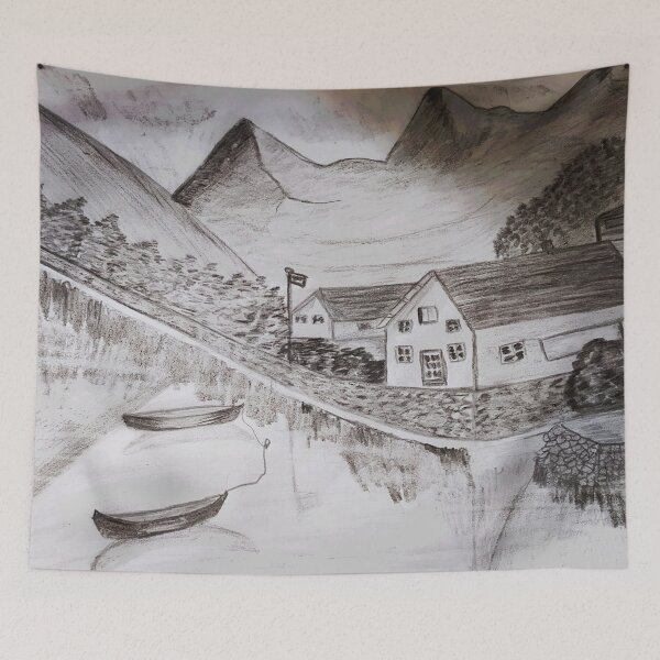 Item preview, natural art sketch hand made pencil drawing  designed and sold by Marishop2020.