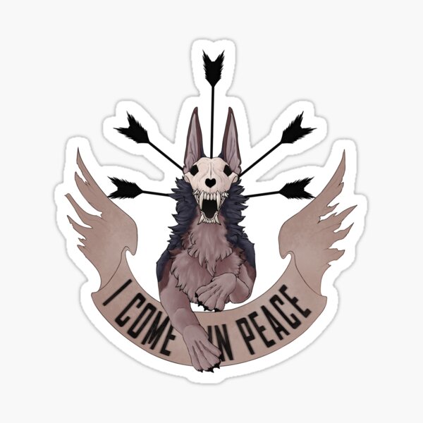 I come in Peace Sticker