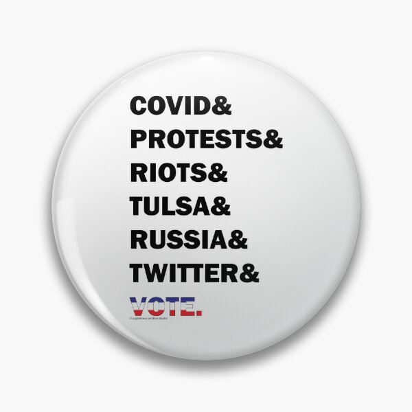 Item preview, Political Covid& Protests& Riots& Tulsa& Russia& Twitter& VOTE. designed and sold by Applebox Creative.