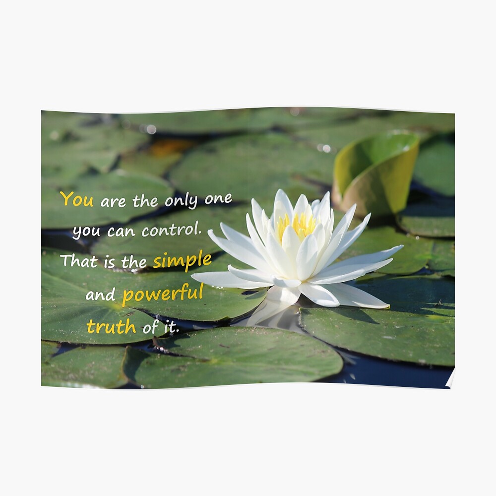 Water Lily With Quote Mask By Joannekenney Redbubble