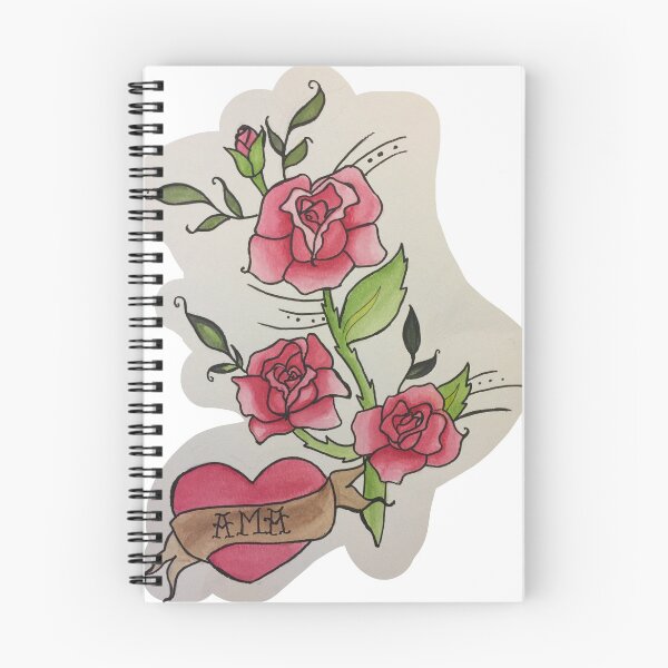Item preview, AMA - Tradition Rose Tattoo Flash Sheet designed and sold by CassieFrassArt.