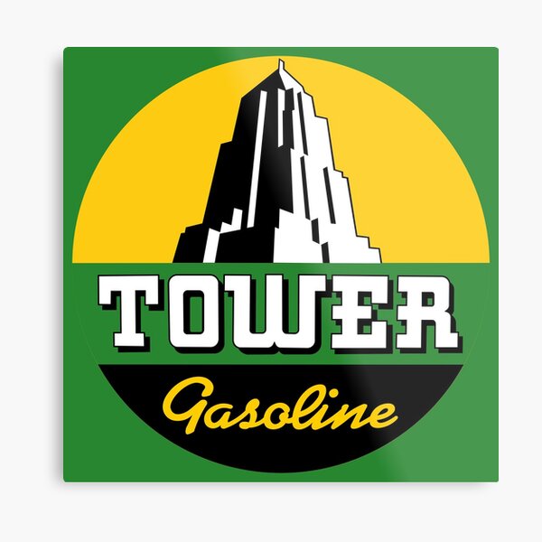 Tower Gasoline Metal Print
