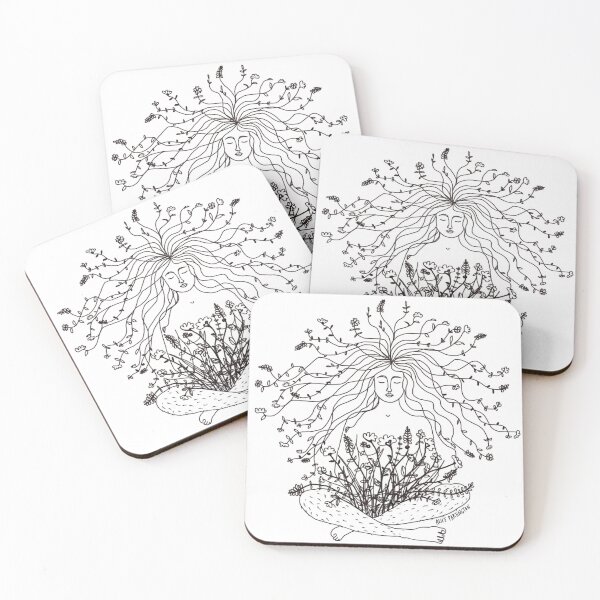 Item preview, Growing Flowers Woman Illustration  designed and sold by Alice Partington.