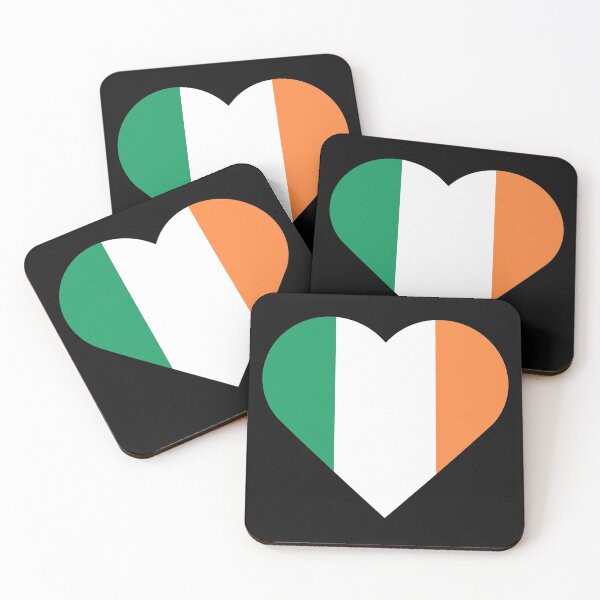 Item preview, Ireland Flag Heart designed and sold by uni-que-designs.