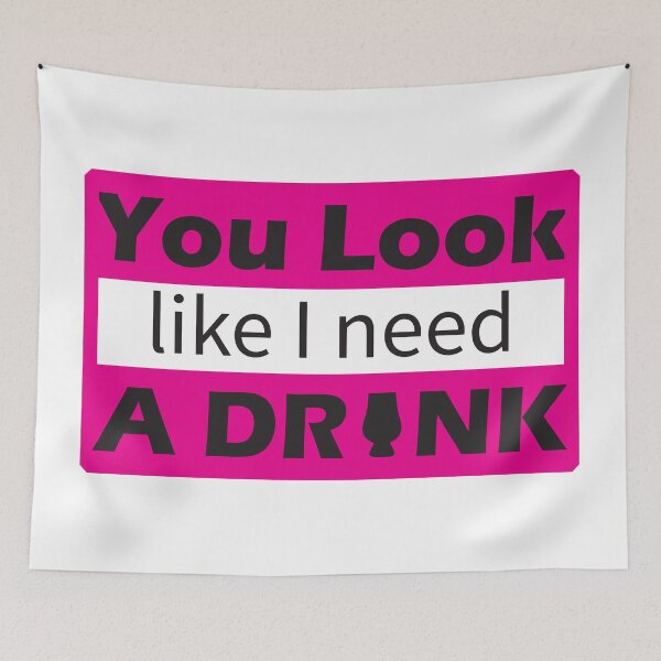 Item preview, You Look Like I Need A DRINK - Tasting Glass designed and sold by islayengraved.
