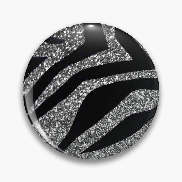 Item preview, Photographic Image of Silver Glitter Zebra Print designed and sold by CrazyCraftLady.