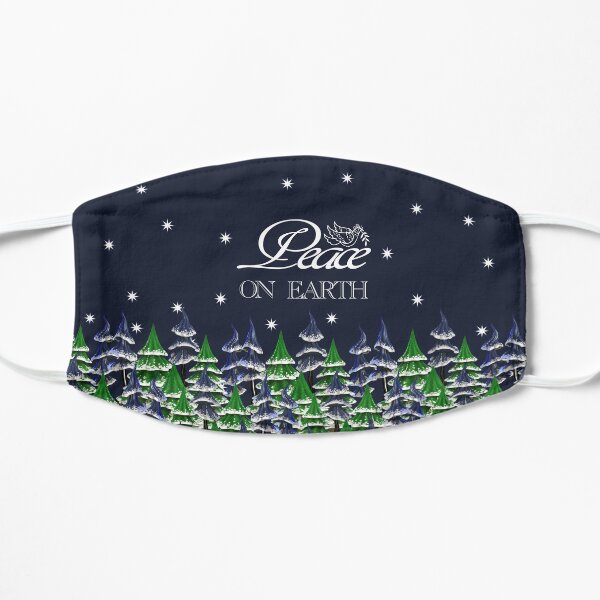 Peace On Earth Christmas Trees Mask
