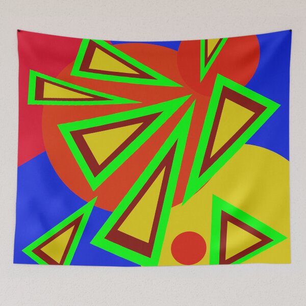 Item preview, colourful abstract pattern designed and sold by pauloneill-art.