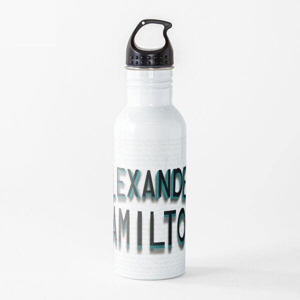 Alexander Hamilton-with Lyric Background Water Bottle