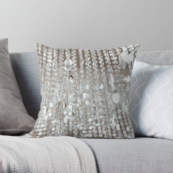 Chandelier of Crystals and Light Throw Pillow