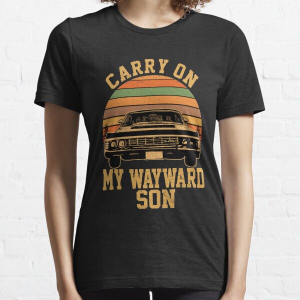 Carry on my Wayward Son, supernatural Vintage sunset distressed style Essential T-Shirt