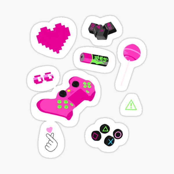 Item preview, Gamer Girl Stickers  designed and sold by LittlestMermaid.