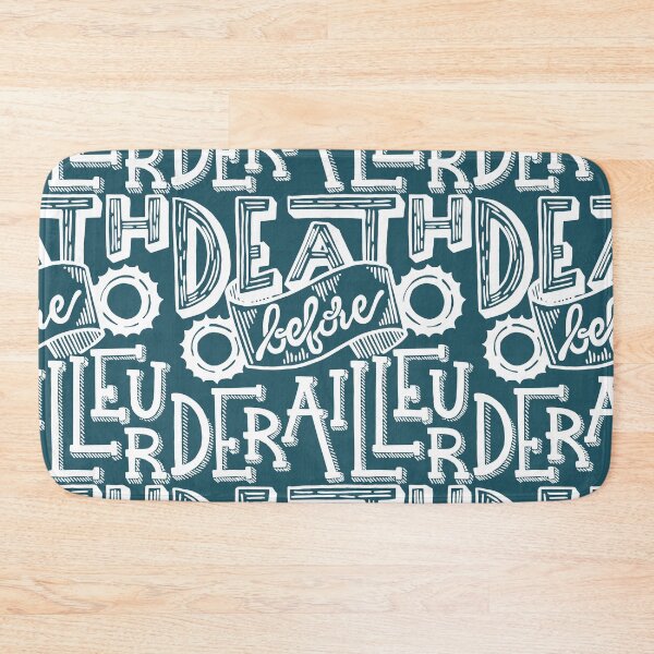 Item preview, Death Before Derailleur Fixed Gear - White designed and sold by Ruby The Illustrator.