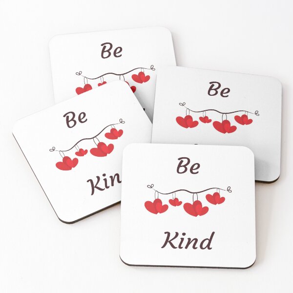 Item preview, Be Kind Flutter Hearts designed and sold by Hazel Morris.