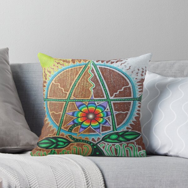 FREEDOM FLOWER Throw Pillow