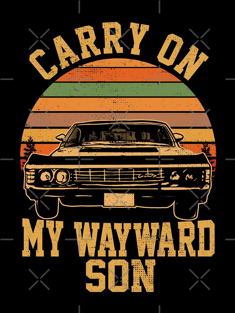 Carry On My Wayward Son Supernatural Vintage Sunset Distressed Style Child Bodysuit Baby One Piece By Wagner101 Redbubble