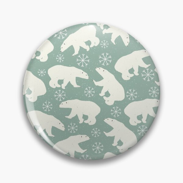 Item preview, Winter - Adorable Polar Bears and Snowflakes Pattern designed and sold by CLPDesignLab.
