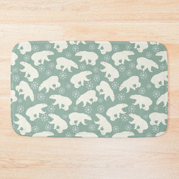 Item preview, Winter - Adorable Polar Bears and Snowflakes Pattern designed and sold by CLPDesignLab.