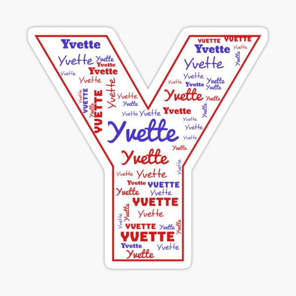 yvette-the-name-yvette-sticker-for-sale-by-miami-merchant-redbubble