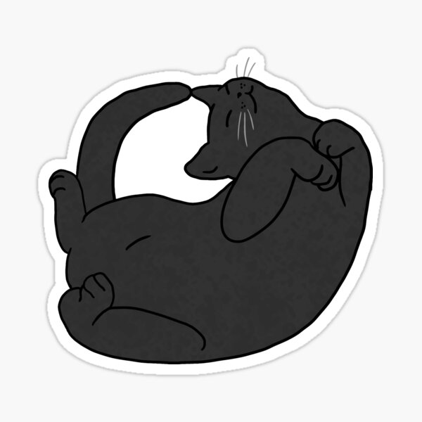Item preview, Flop Cat - black designed and sold by CCCDesign.