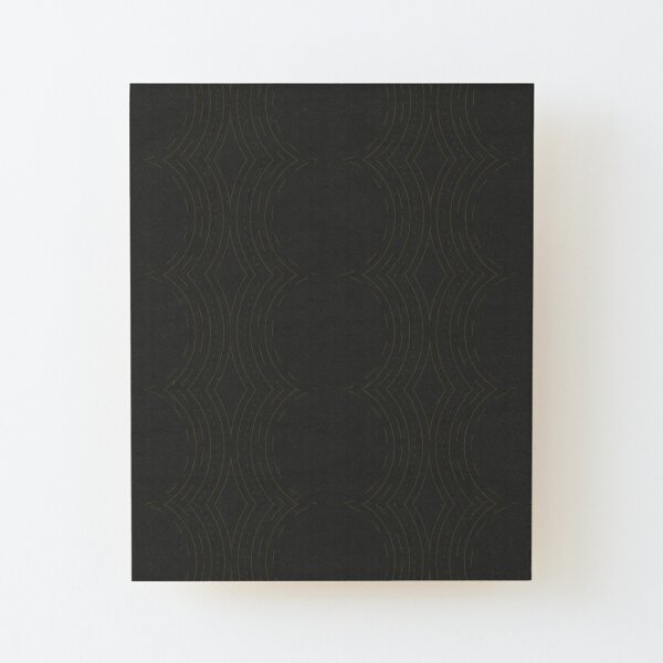 Black Cultural Circle Wood Mounted Print