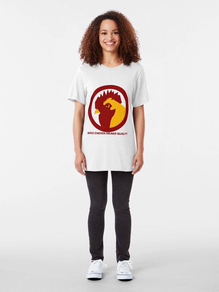 Alternate view of Apex Chicken Means Quality Slim Fit T-Shirt