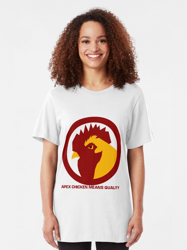 Alternate view of Apex Chicken Means Quality Slim Fit T-Shirt