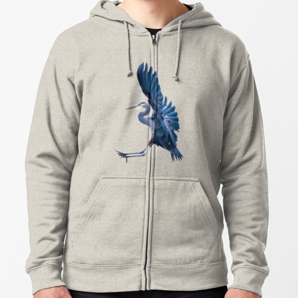 Heron Landing, Mayne Island Zipped Hoodie