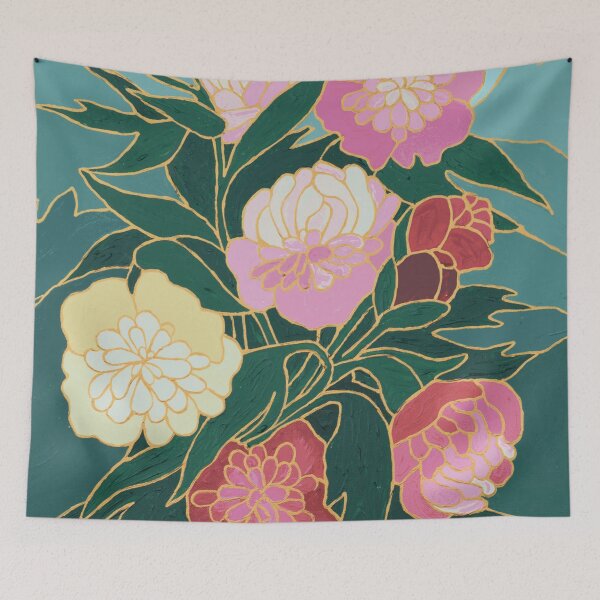 Item preview, Peonies designed and sold by Paulina Dabrowska-Dorozynska.