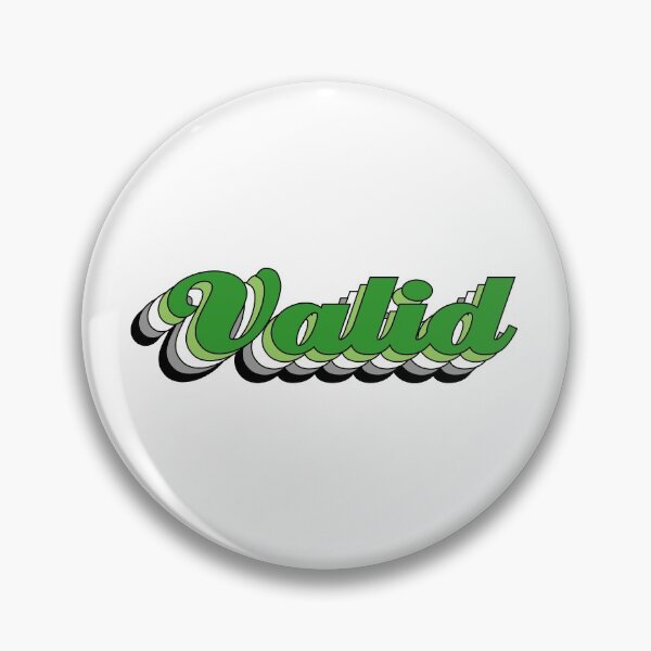 Item preview, Aromantic Valid Sticker designed and sold by grateful-siren.