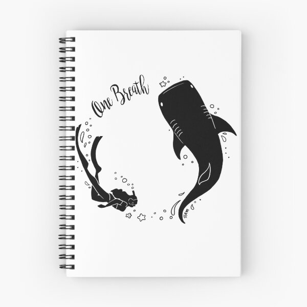Item preview, Freedive Girl with Whale Shark - One Breath designed and sold by TheSaltSirens.