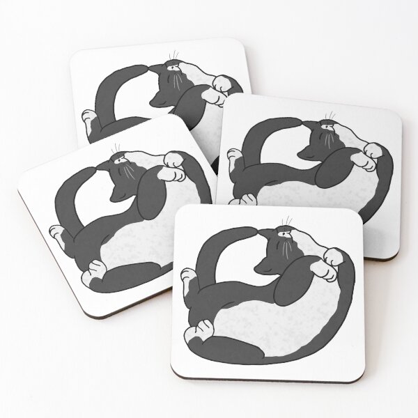 Item preview, Flop Cat - tuxedo designed and sold by CCCDesign.